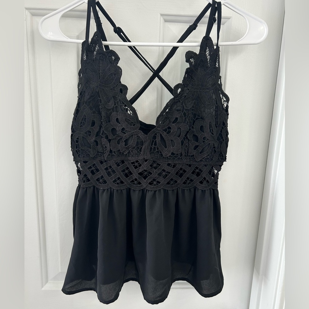 Black Lace tank top